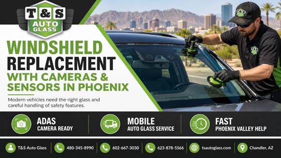 Windshield Replacement With Cameras and Sensors in Phoenix