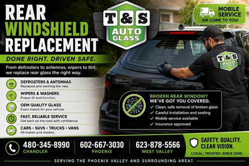 Rear Windshield Replacement in Phoenix
